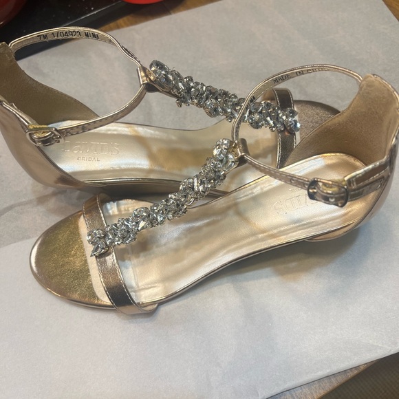 Davids Bridal rose gold sandals - Picture 2 of 8